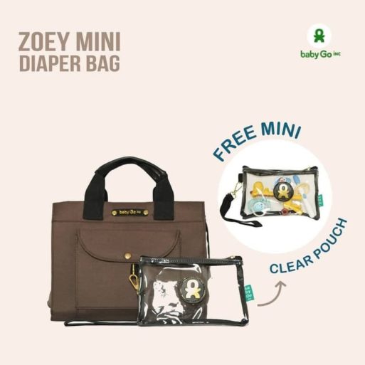 BabyGo Inc Zoey Mini Diaper Bag - Black