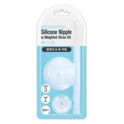 Grosmimi Silicone Nipple Lv.3 & Weighted Straw Kit