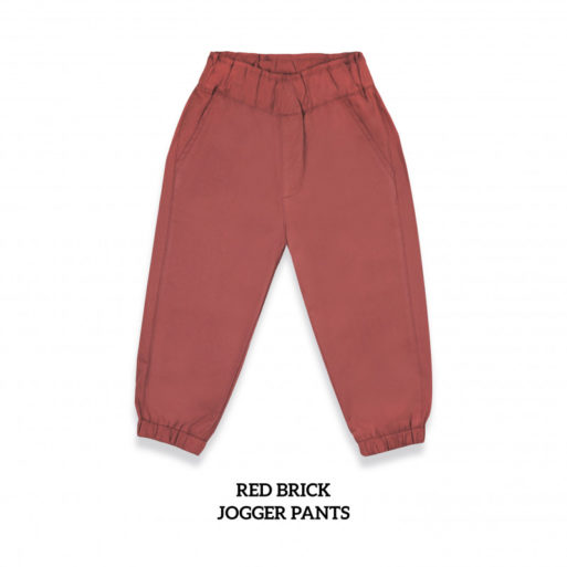 Little Palmerhaus Jogger Pants 3years - Brick