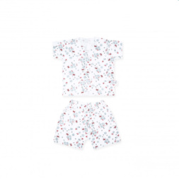 Little Palmerhaus Little Wear Short Sleeve - Minnie Flowery Blue