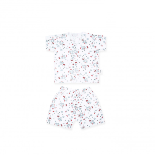 Little Palmerhaus Little Wear Short Sleeve - Minnie Flowery Blue