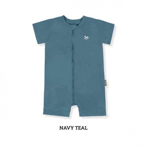 Little Palmerhaus Zippy Playsuit 3years - Navy Teal