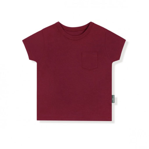 Little Palmerhaus Pocket Tee 3years - Maroon