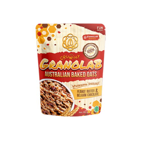 Granolab Australian Baked Oats 180g - Peanut Butter & Belgian Chocolate